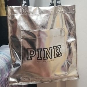 PINK TOTE with pocket in front